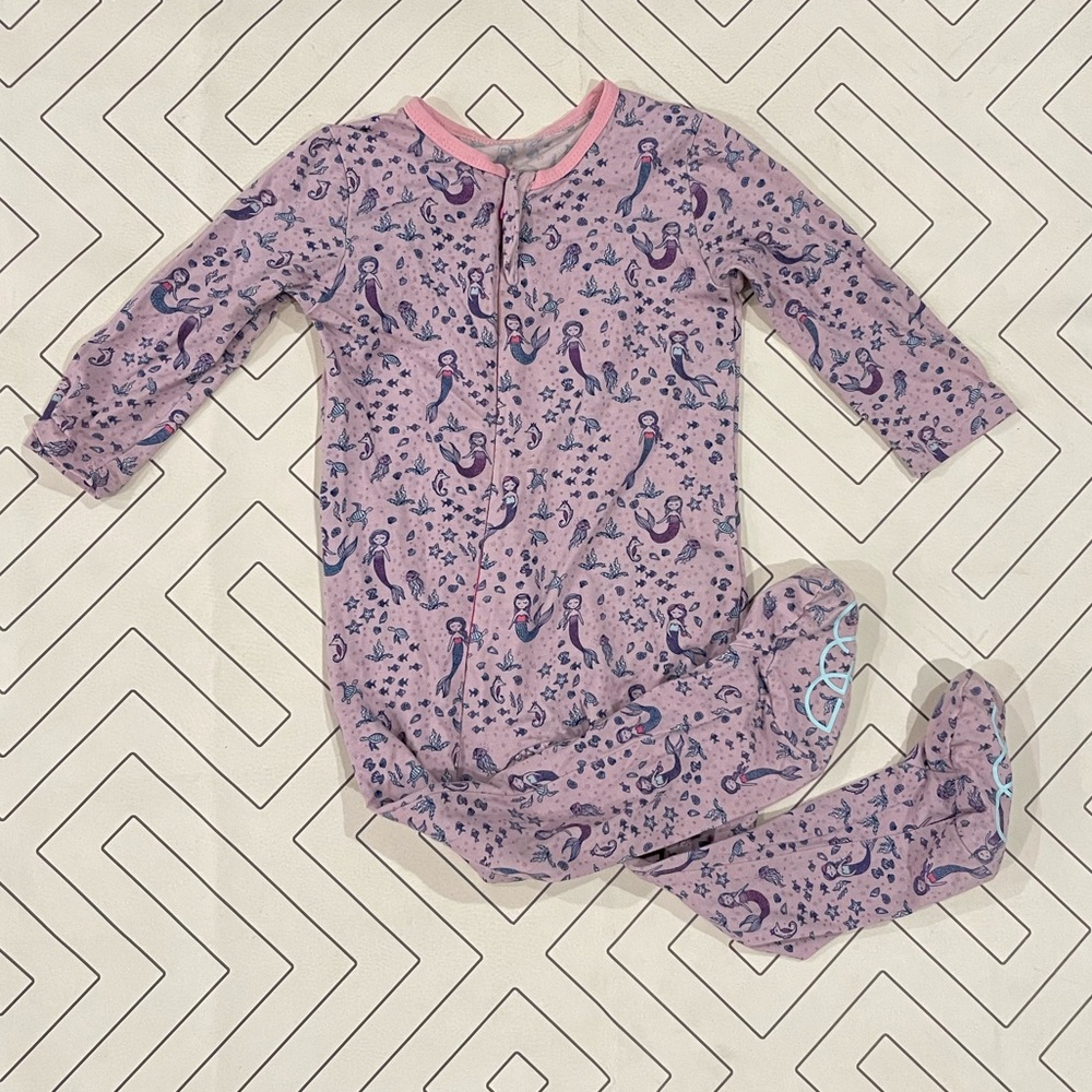EGG Purple Mermaid Footie Pajama